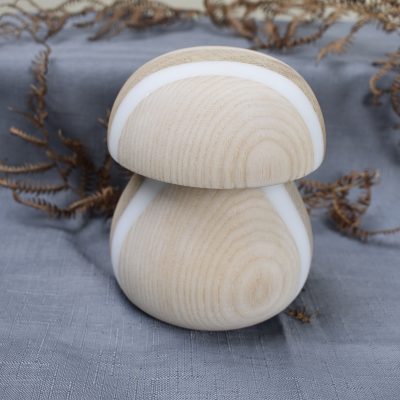 Champignon en frêne, sipo, chêne, corian - 16 cm ⌀ 11