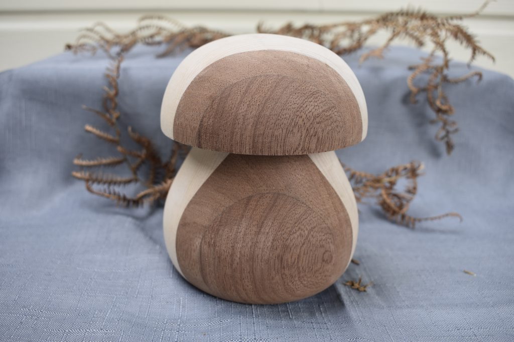 Champignon en frêne, sipo, chêne, corian -  14 cm ⌀ 10