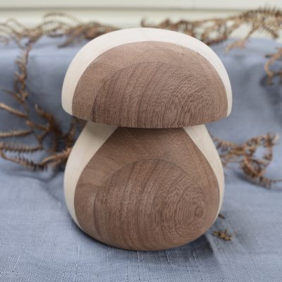 Champignon en frêne, sipo, chêne, corian -  14 cm ⌀ 10