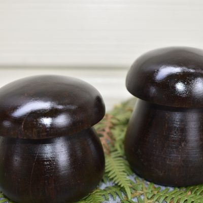 Petits cèpes en bois de wengé