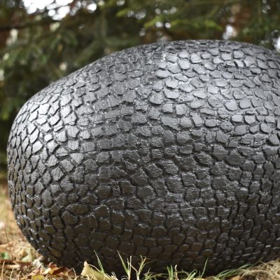 Grande truffe noire en bois de chêne -  40 cm ⌀ 35